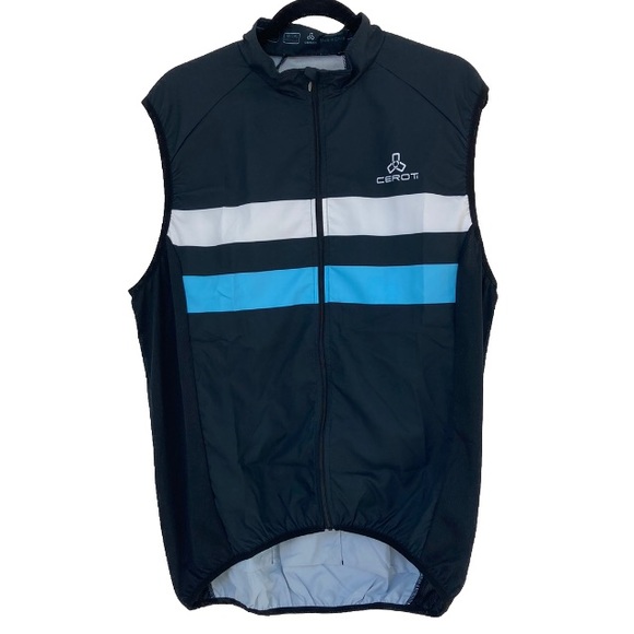 NWOT Cycling Bike Vest 3 Reflective Tape Cargo Pockets Windproof Medium - Picture 5 of 7